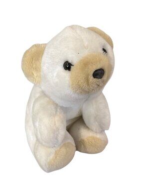America Wego 11” White Cream Plush Sitting Teddy Bear Stuffed Animal Polar Bear